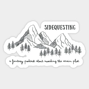 Sidequesting Mountain Art Sticker